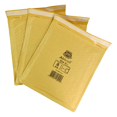 50 x Jiffy Airkraft Size 2 Bubble Envelopes Bags 205x245mm (JL2)